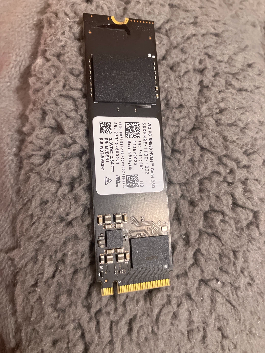 WD PC SN560 NVMe Gen4 SSD 1TB