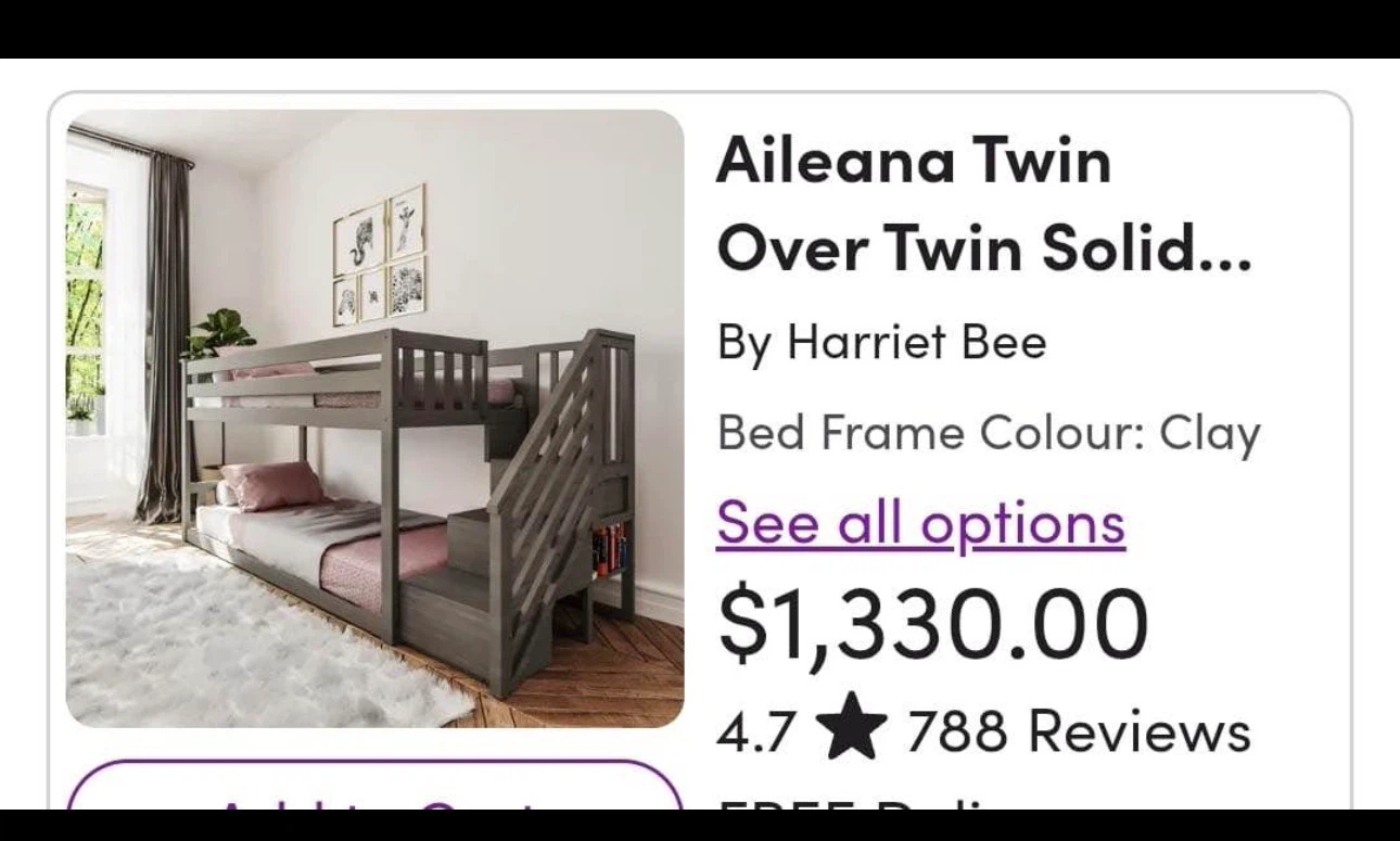HARRIET BEE AILEANA TWIN LOW BUNK BED - photo 2