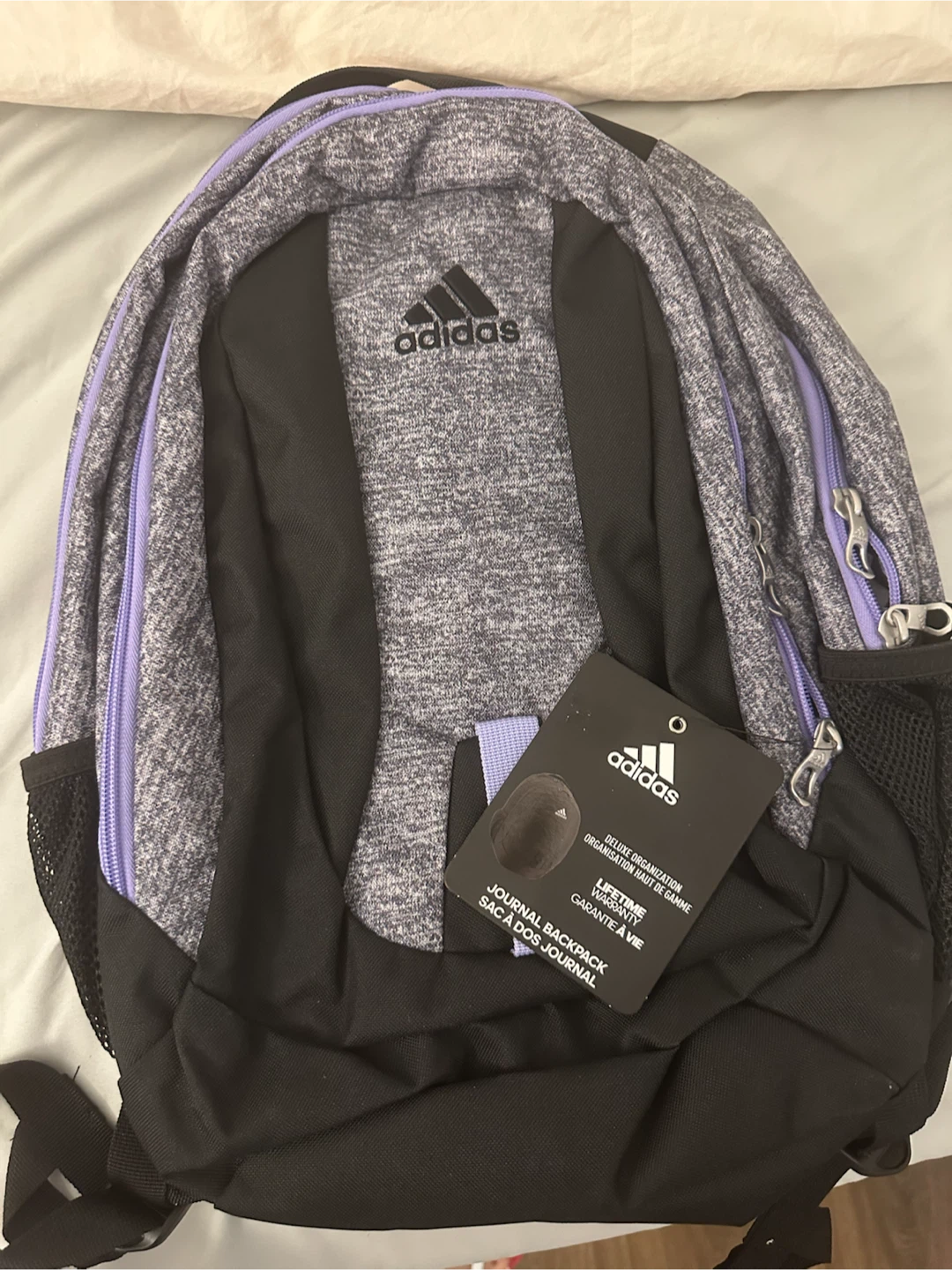 Adidas Backpack - Grey/Black/Purple - photo 2