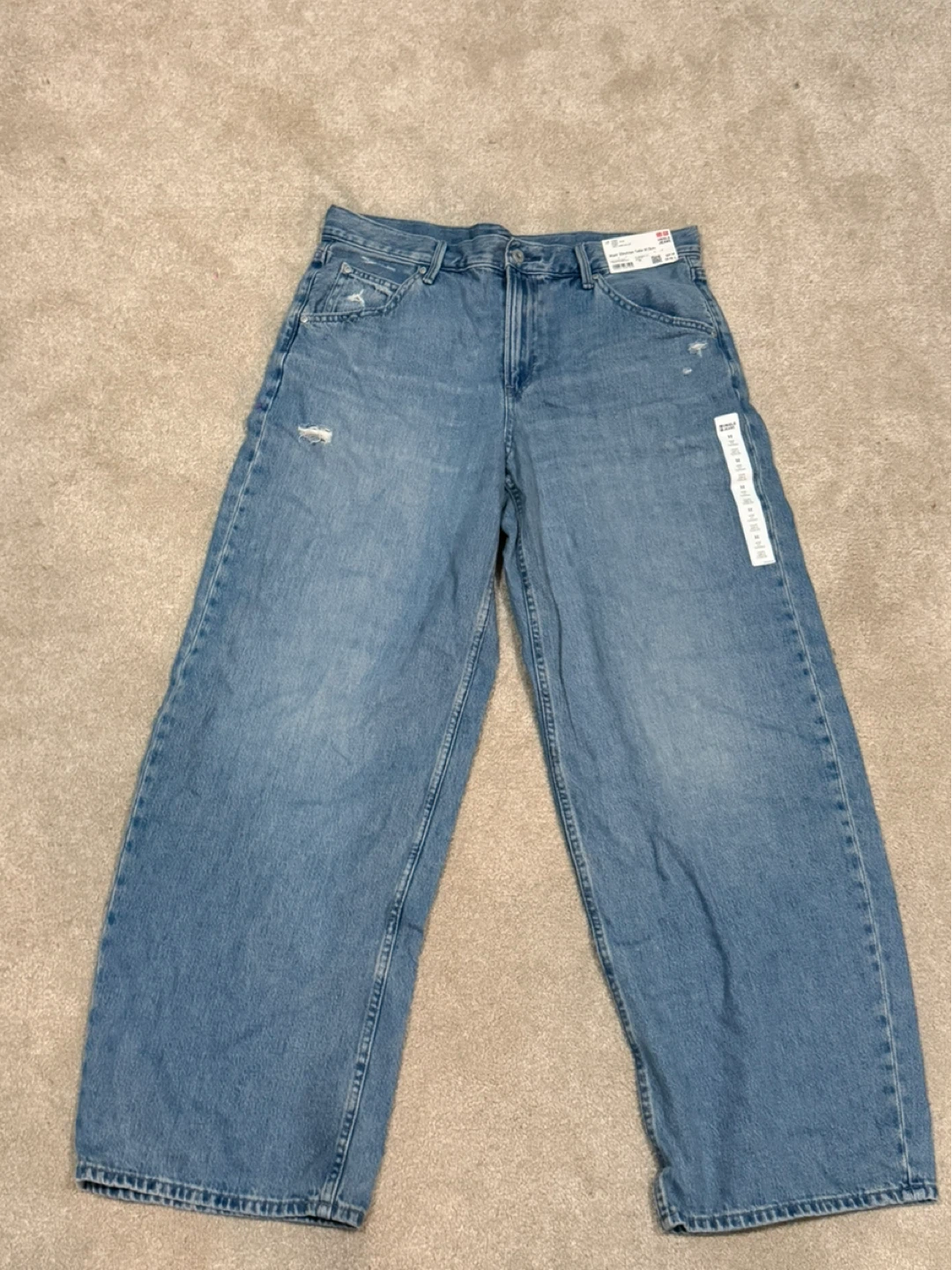 Uniqlo Women's Barrel Jeans Size 32inch Blue
