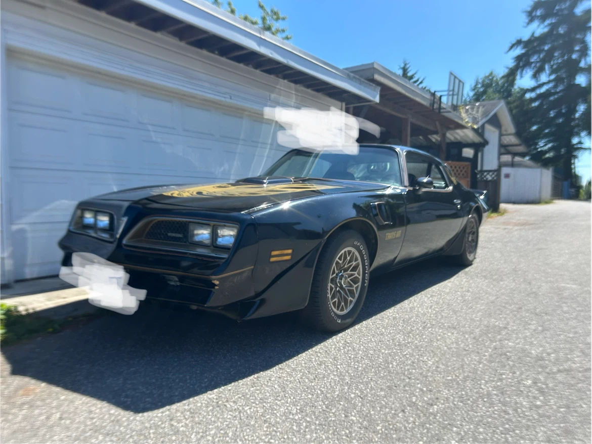 Black Pontiac Firebird Trans Am