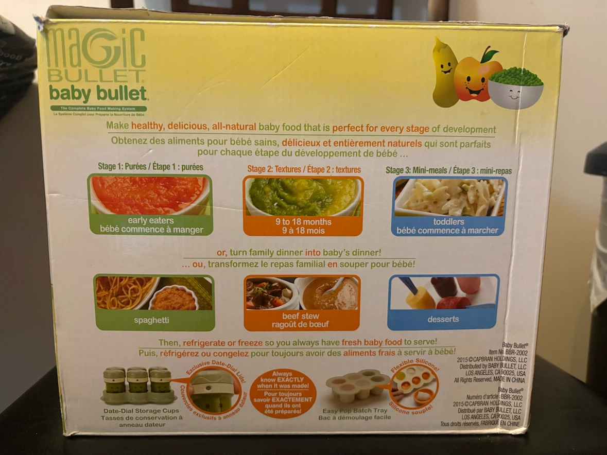 Baby Bullet Baby Food System - photo 4