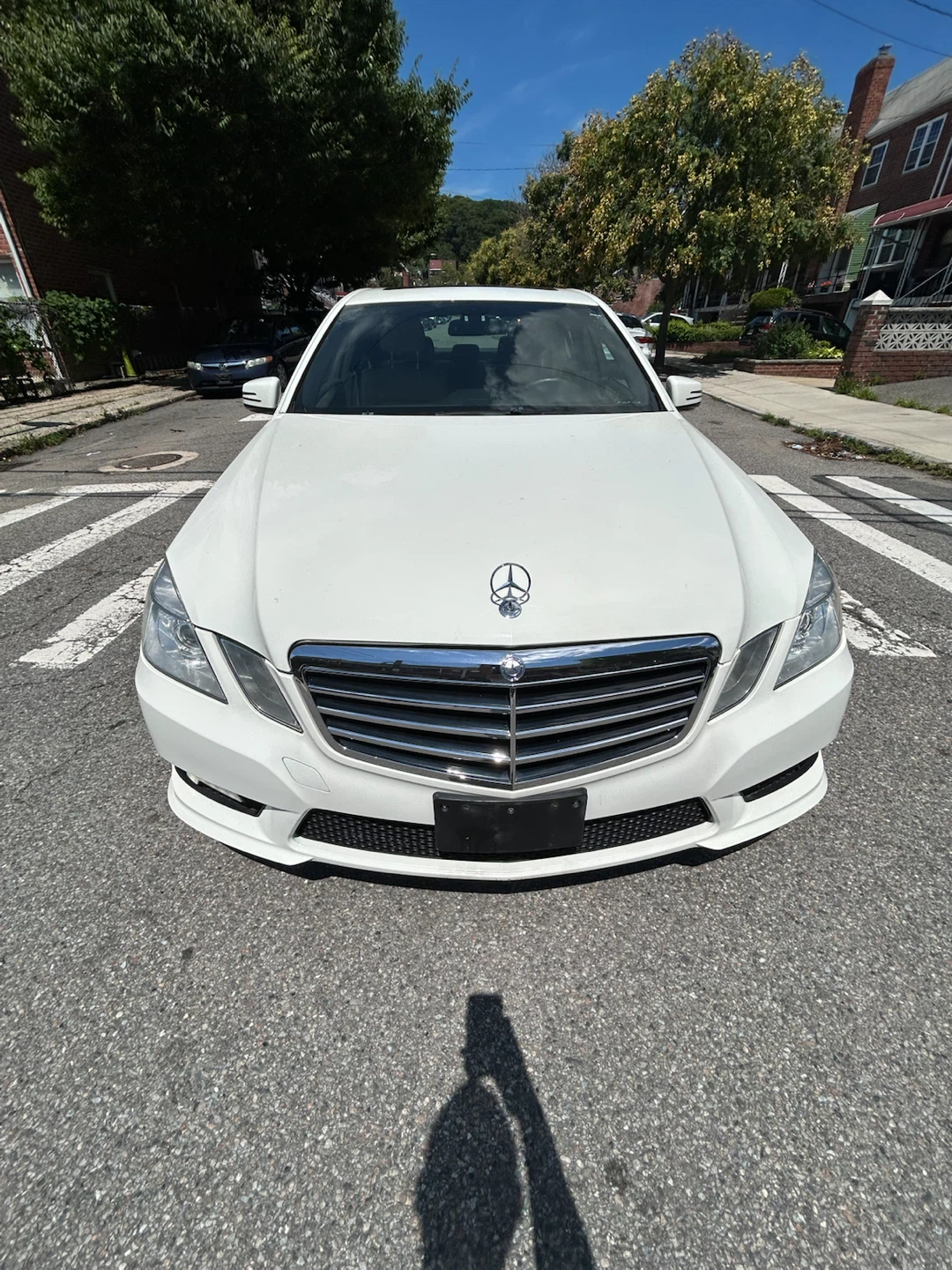 White Mercedes-Benz E350 4MATIC Sedan