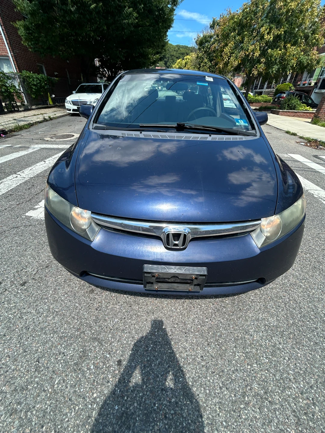 Blue Honda Civic Sedan