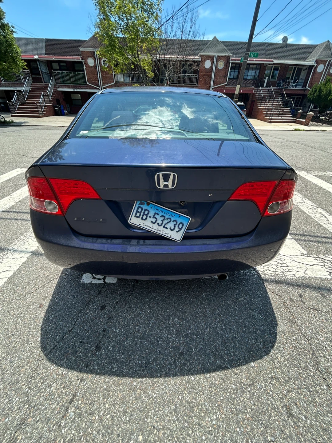 Blue Honda Civic Sedan - photo 3