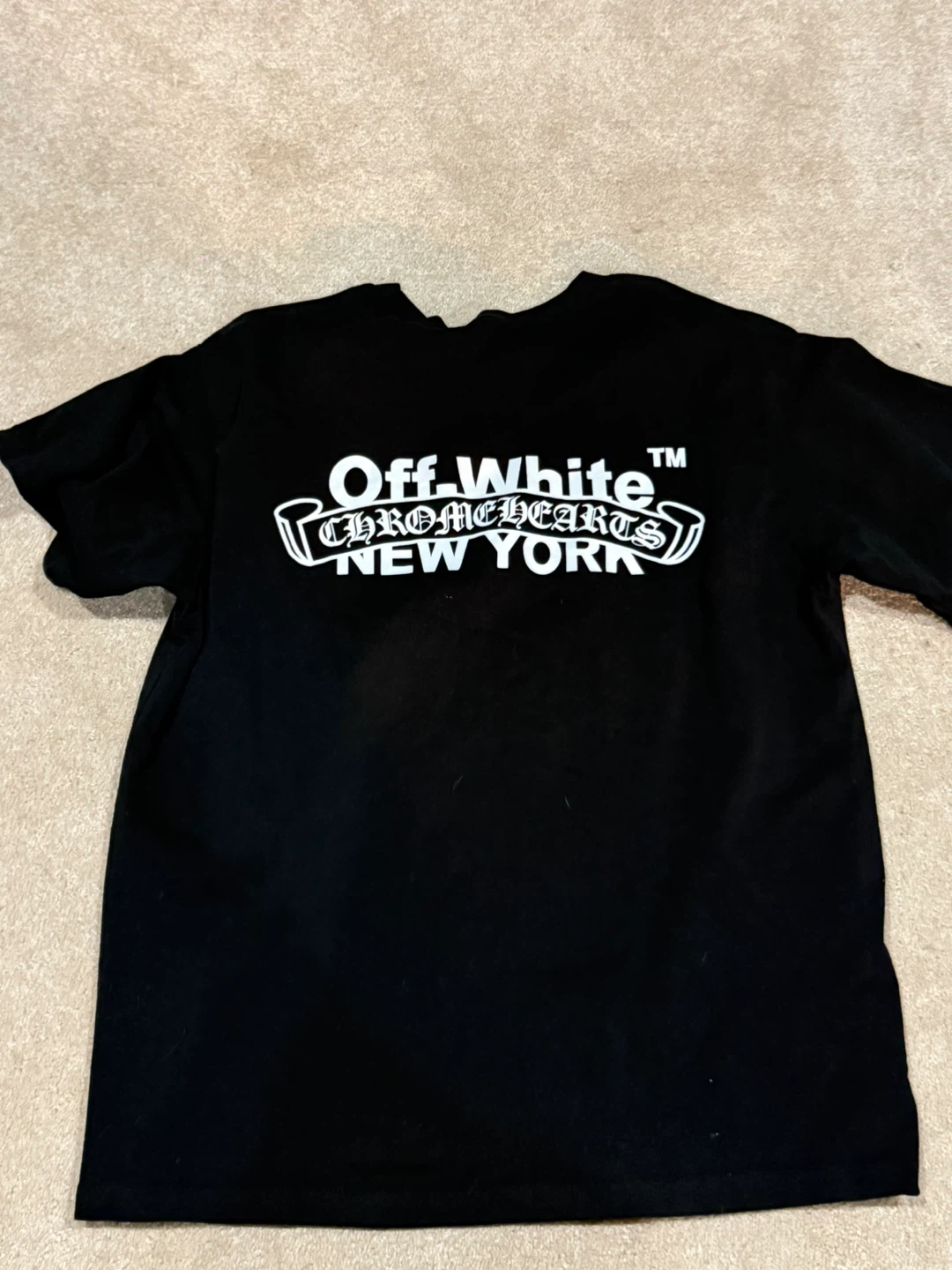 Off-White x Chrome Hearts New York T-Shirt - Black, Size M - photo 2