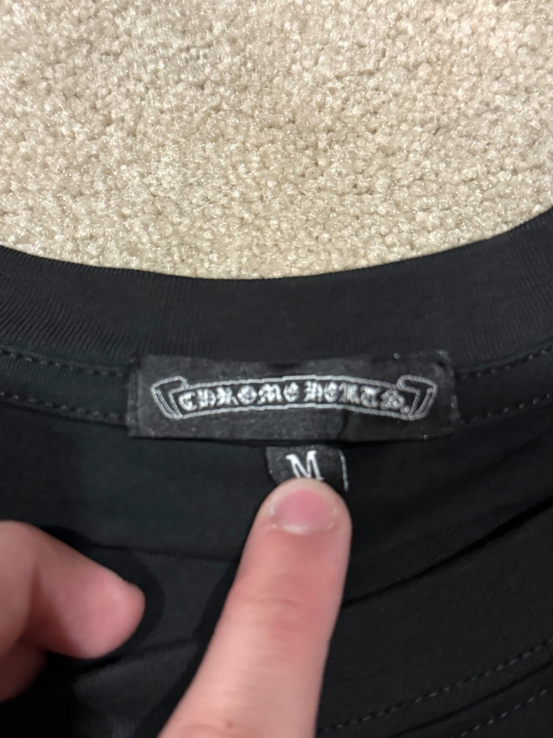 Off-White x Chrome Hearts New York T-Shirt - Black, Size M - photo 3