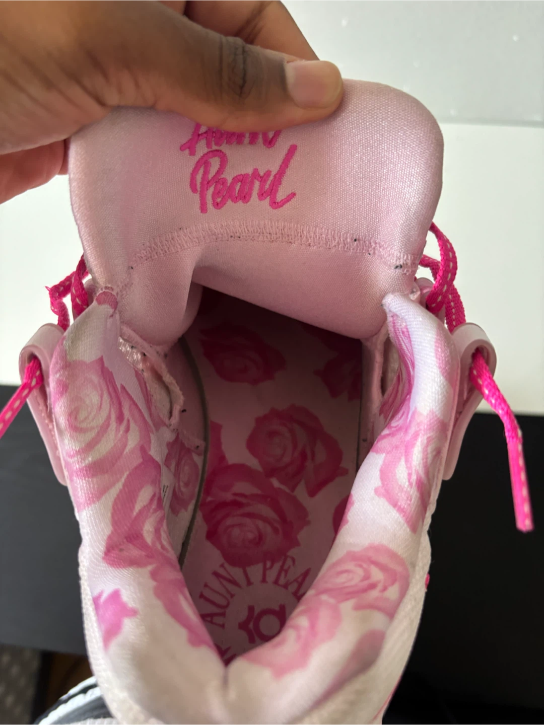 Nike KD 14 "Aunt Pearl" Pink Rose Floral Basketball Shoes