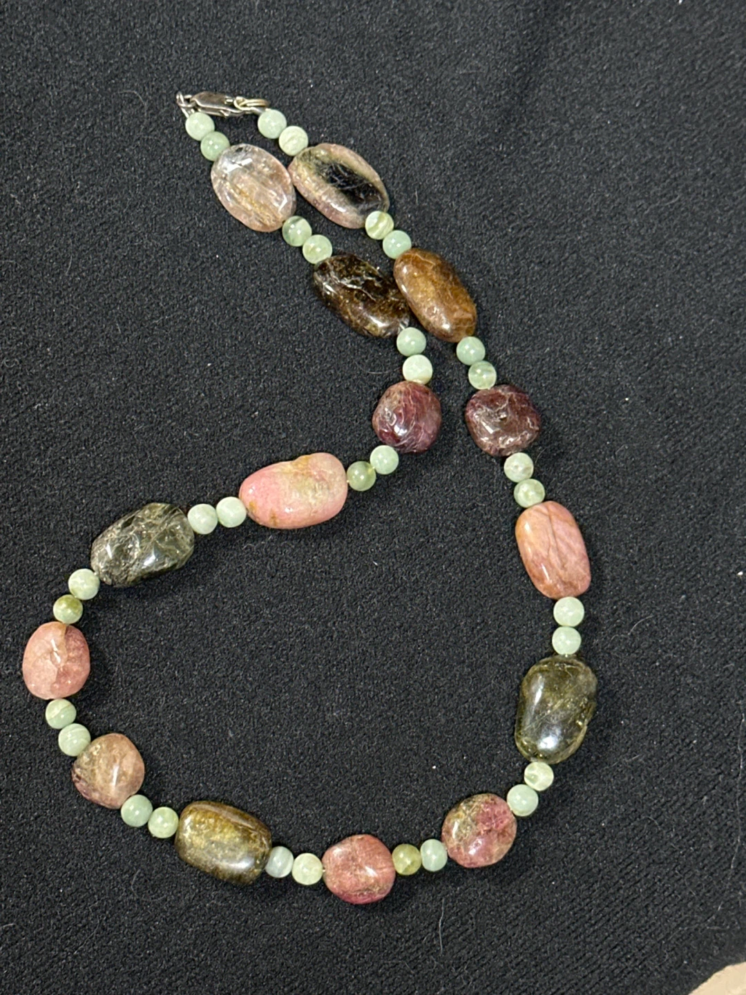 Rare polished tourmaline healing necklace - photo 2