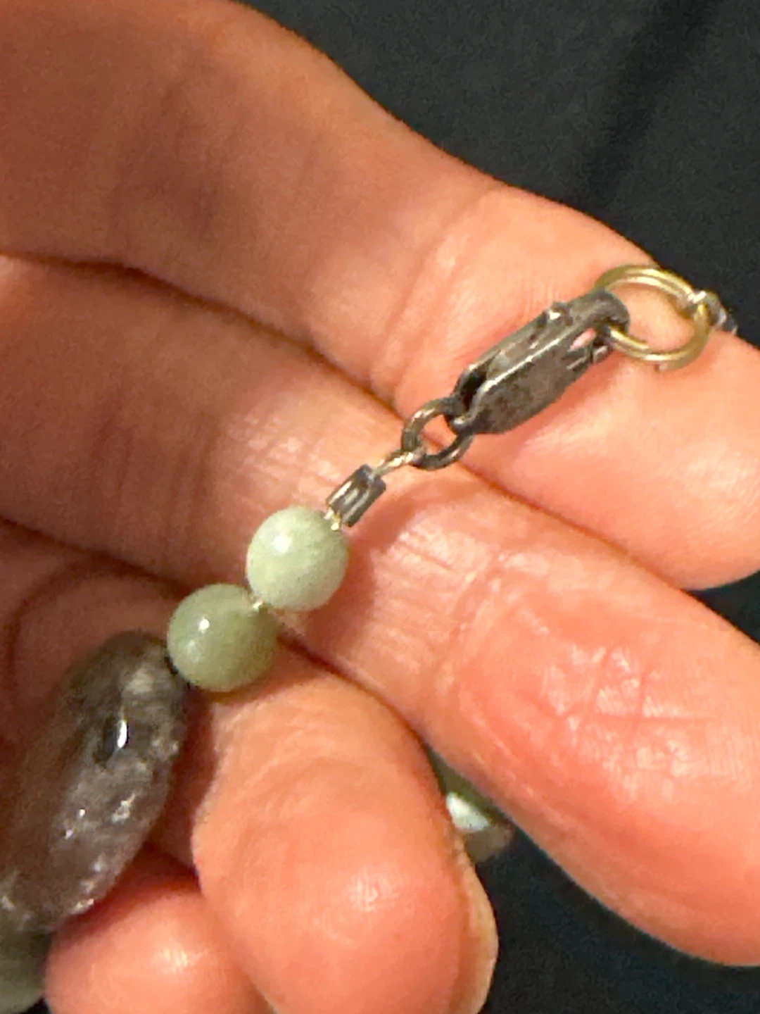 Rare polished tourmaline healing necklace - photo 4