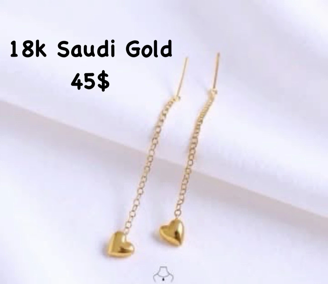 18K Saudi Gold Earrings
