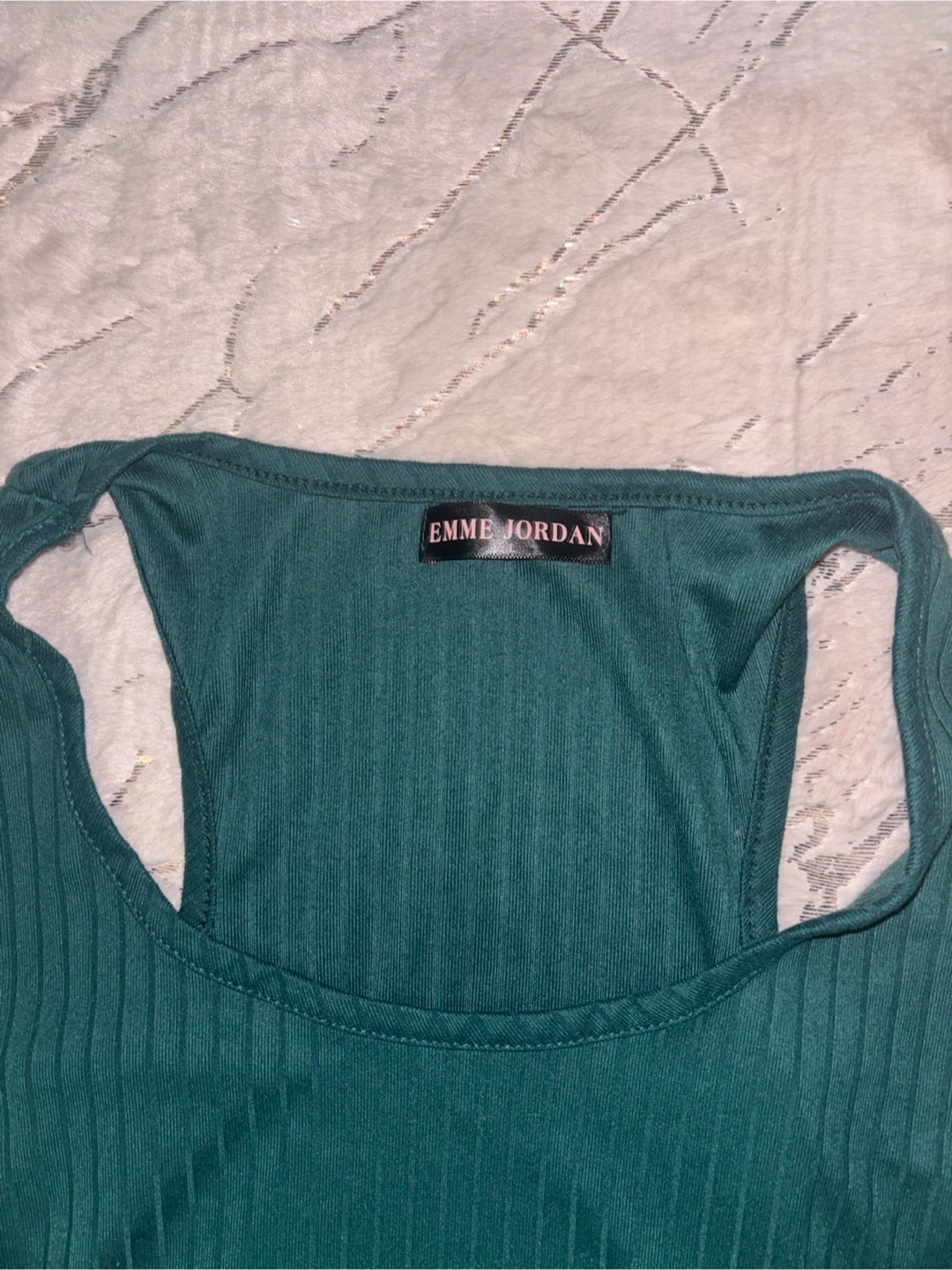 Emme Jordan Ribbed Tank Dress Green - photo 2