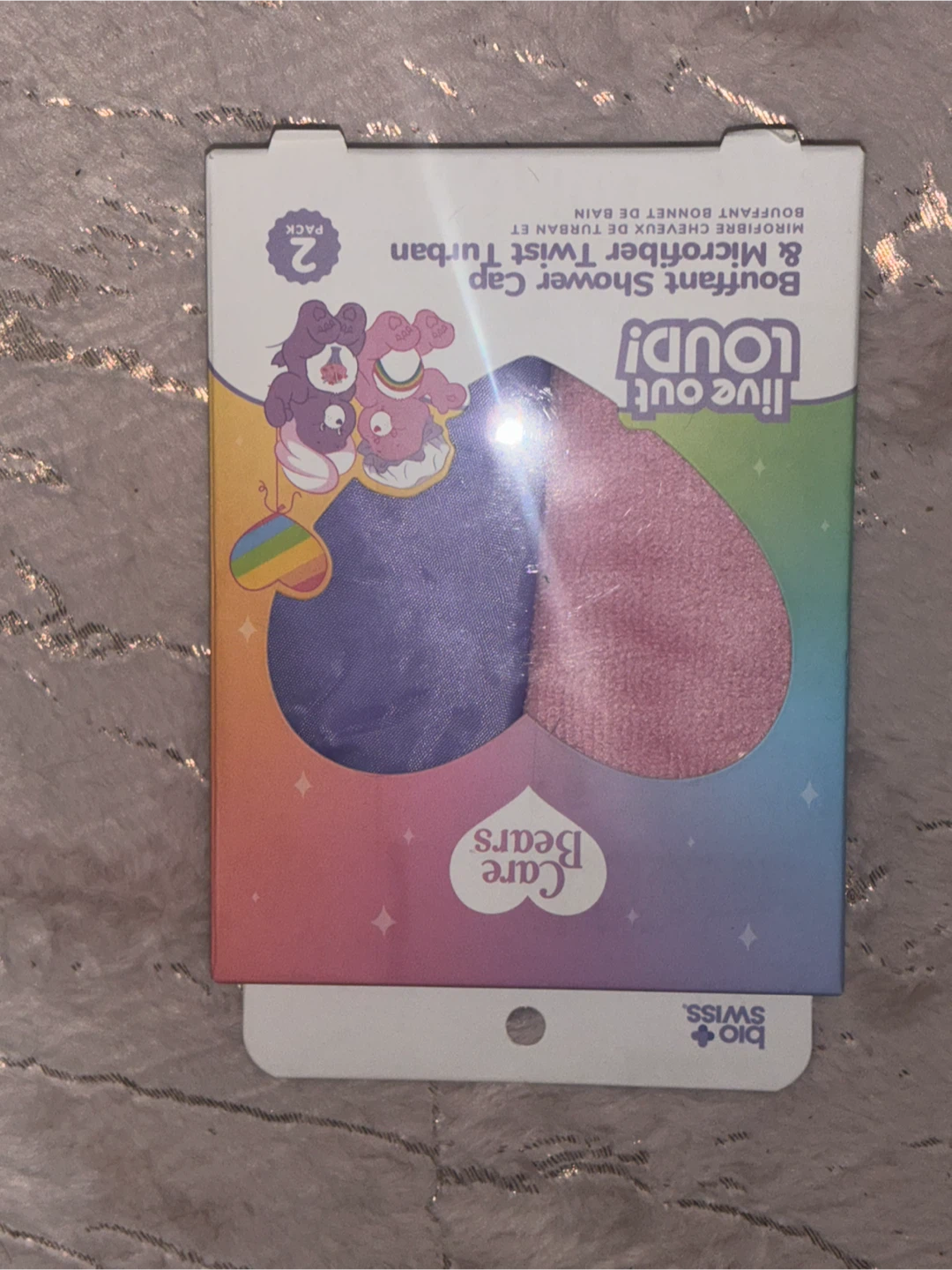 Care Bears Bouffant Shower Cap & Microfiber Twist Turban 2 Pack - photo 2