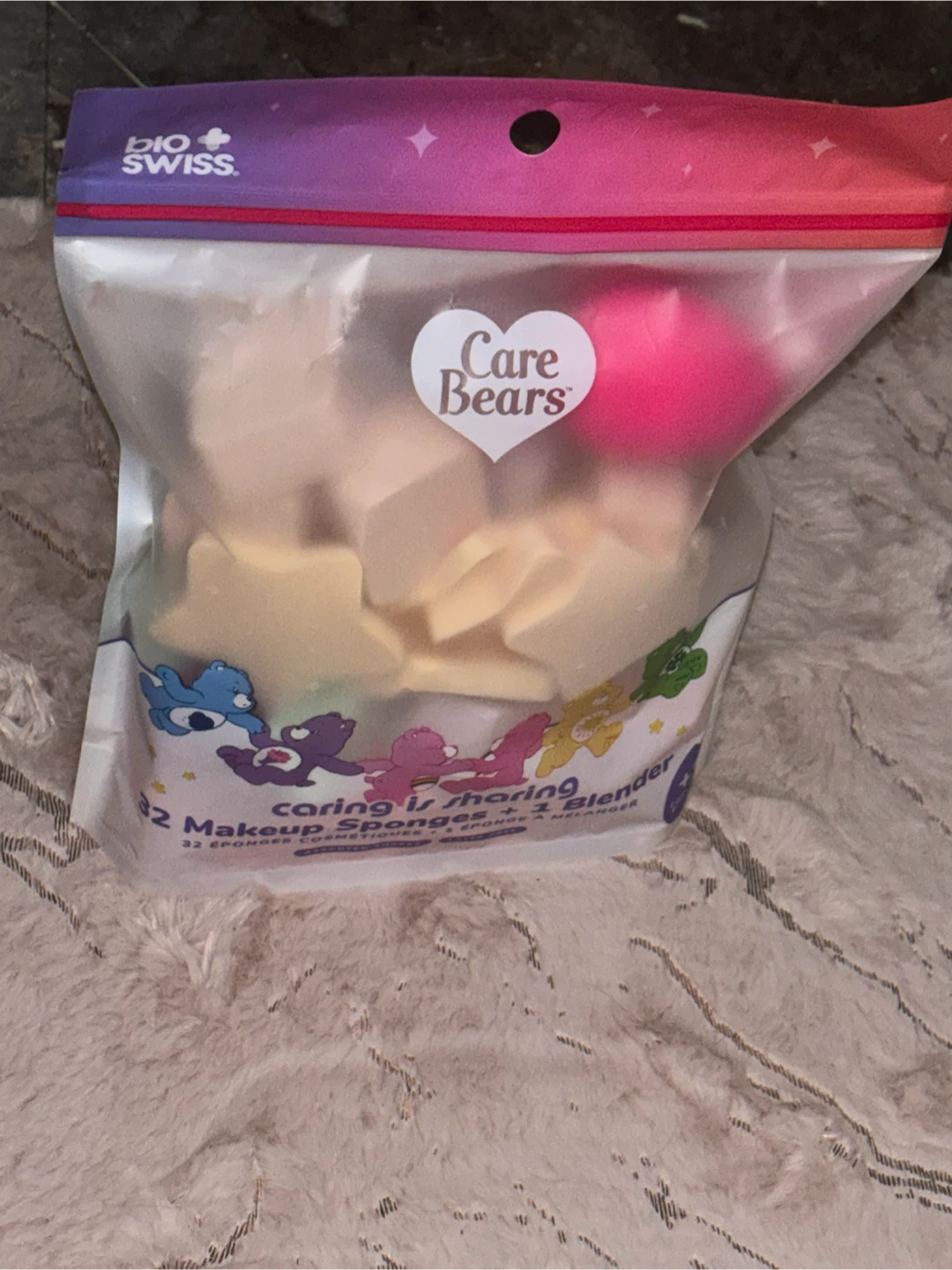 BioSwiss x Care Bears 32 Makeup Sponges + 1 Blender Set
