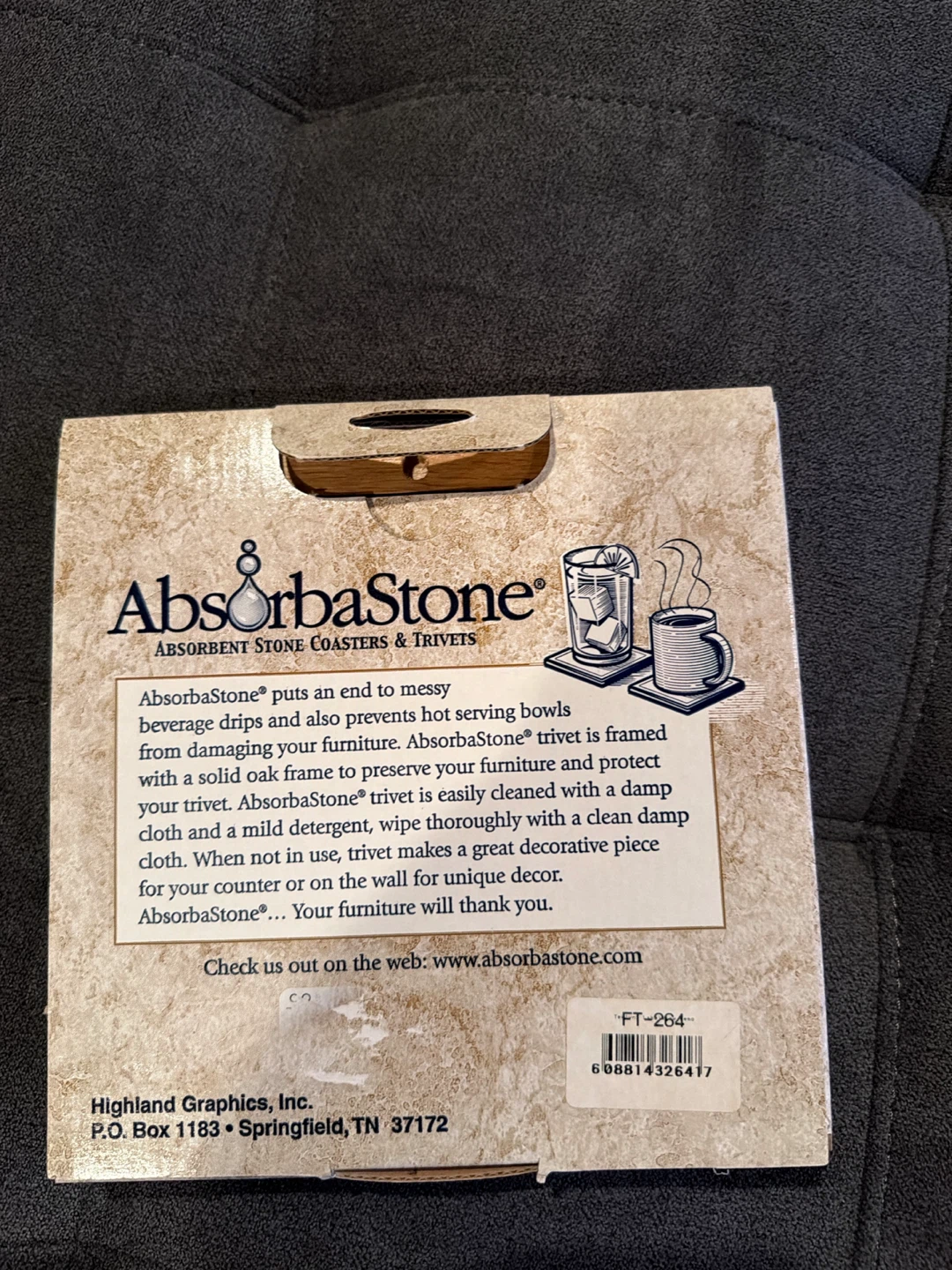 AbsorbaStone Framed Stone Trivet - photo 2