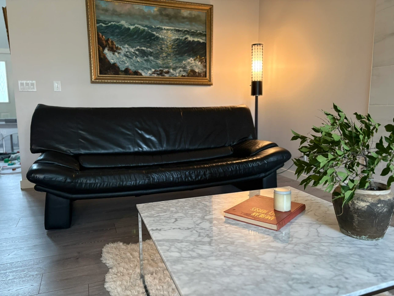 NICOLETTI SALOTTI GENUINE ITALIAN LEATHER SOFA!