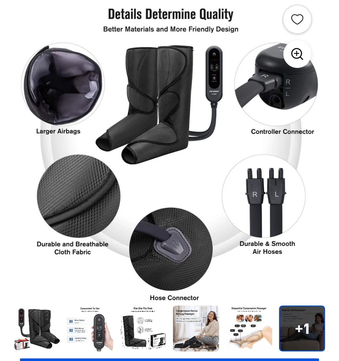 Air Compression Leg Massager - photo 2