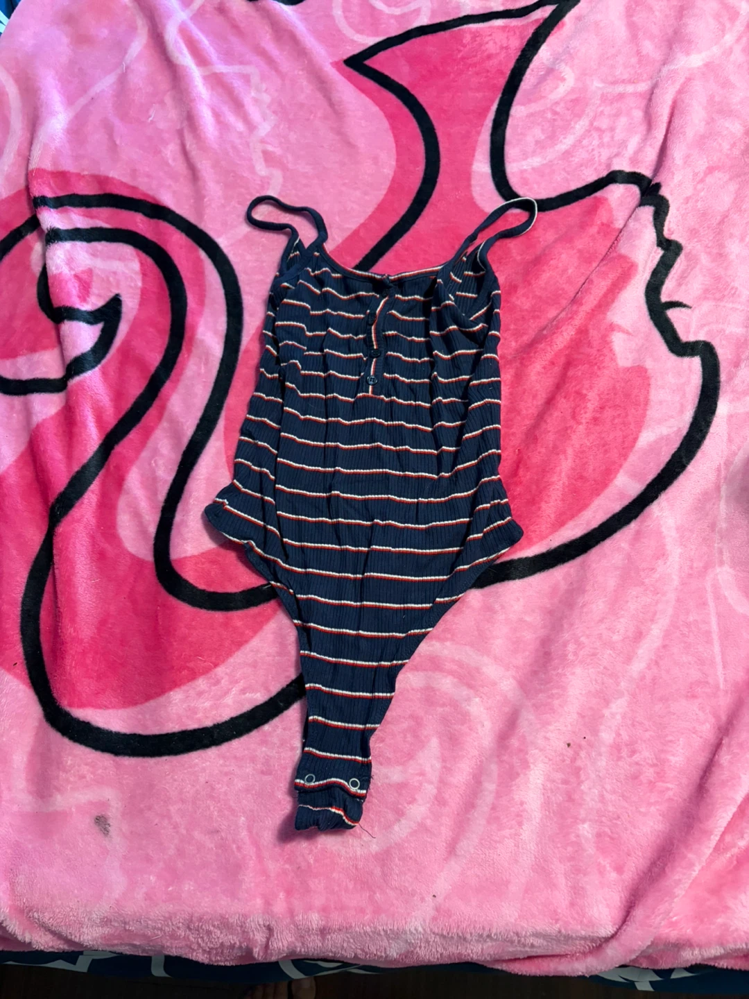 Garage Striped Ribbed Bodysuit