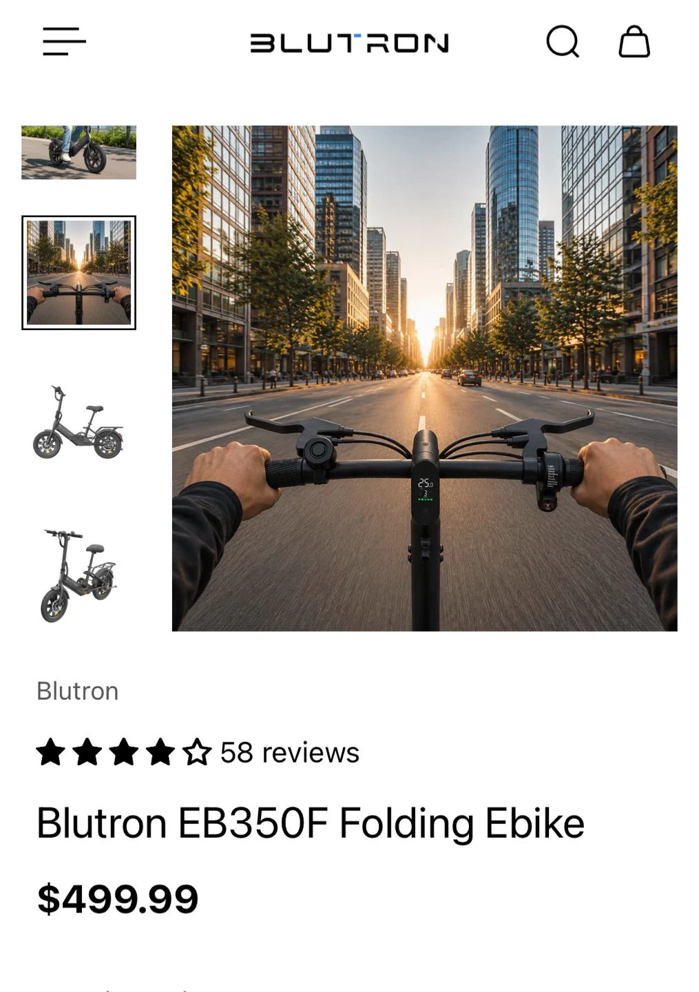 Blutron EB350F Folding Ebike - photo 4