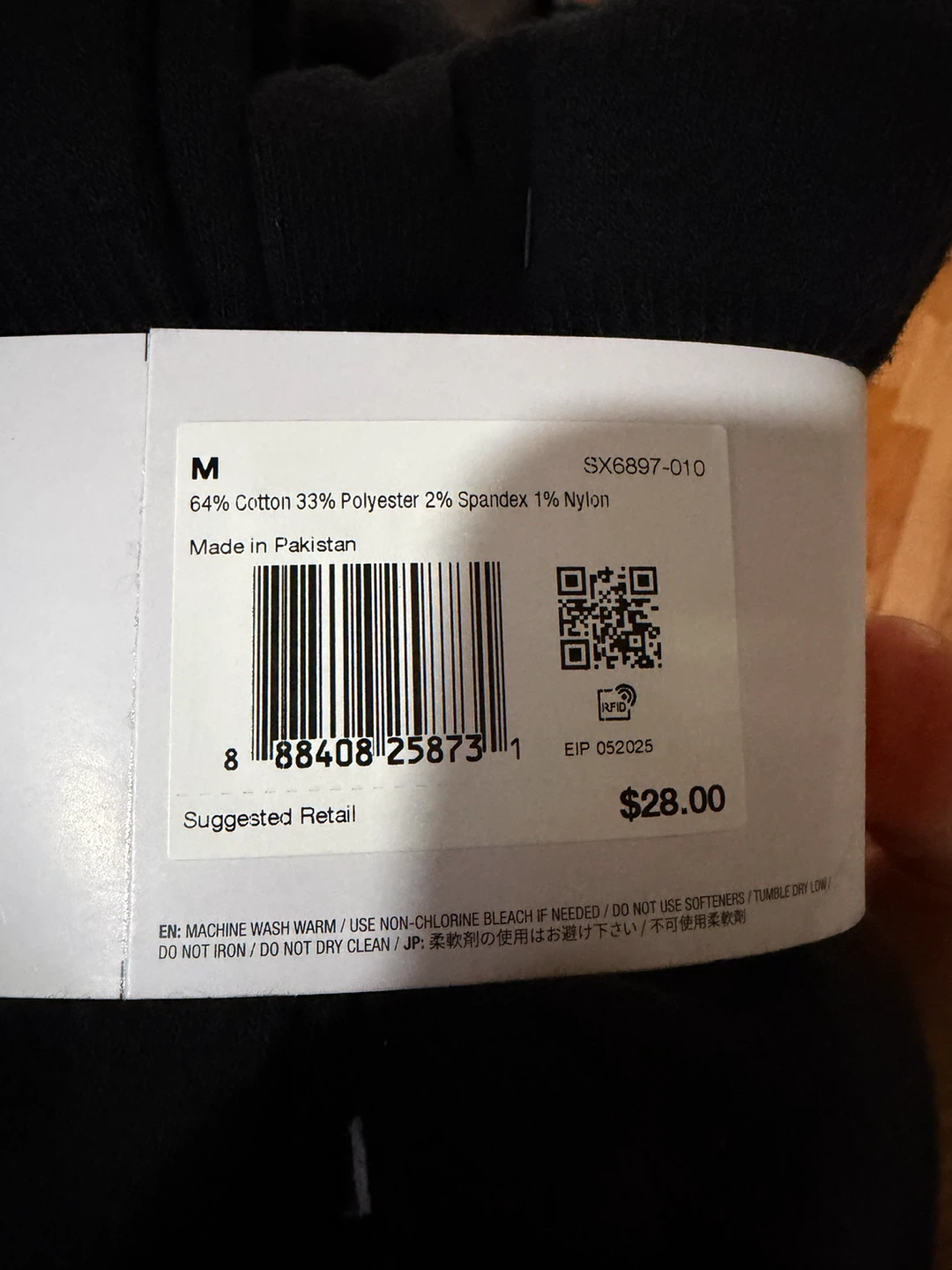 Nike Everyday Plus Crew Socks - Black - Size M - 2 x 6 Pair Pack - photo 2
