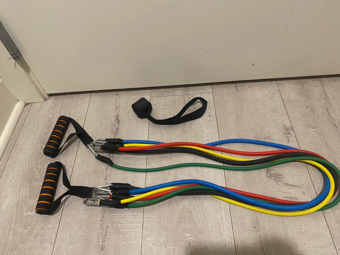 Resistance Bands Set with Handles and Ankle Strap - photo 2