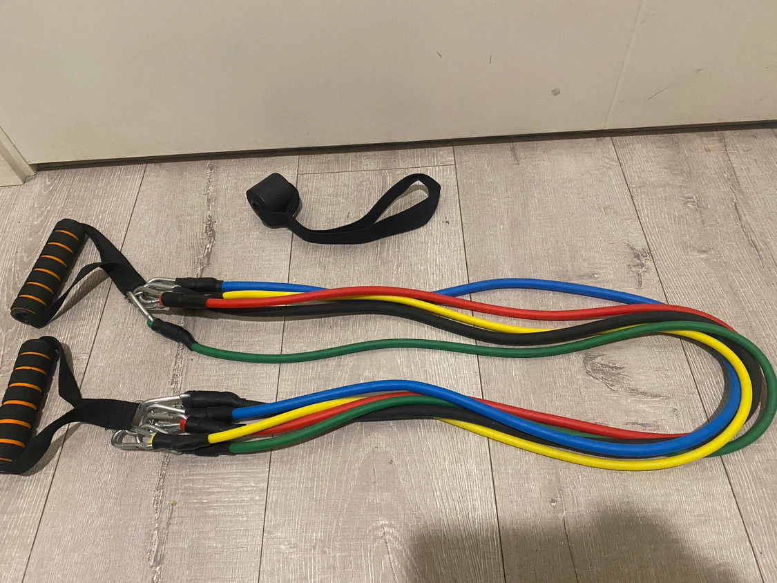 Resistance Bands Set with Handles and Ankle Strap - photo 3