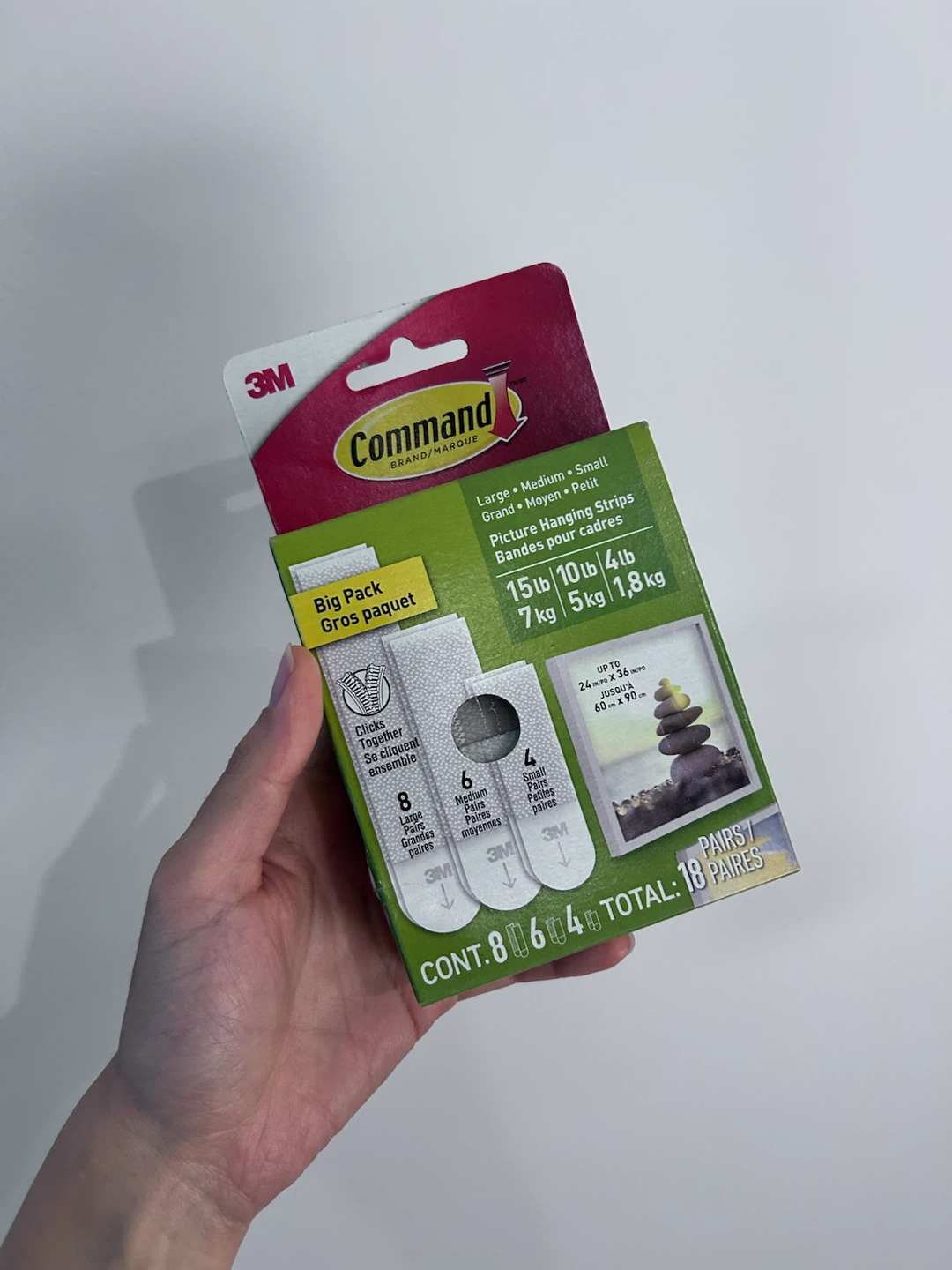 3M Command Adhesive Picture Hanging Strips Big Pack