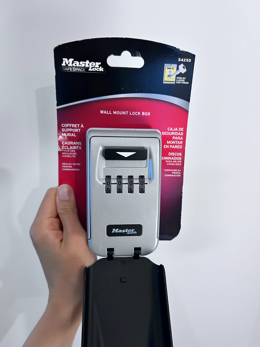 Brand new Master Lock 5425D Wall Mount Light up dials Lock Box - photo 2