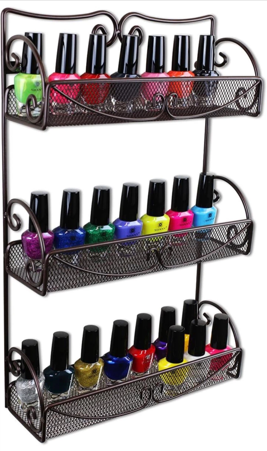 Deco Brothers 3 Tier Wall Mounted Hanging Spice Rack, Bronze - photo 5