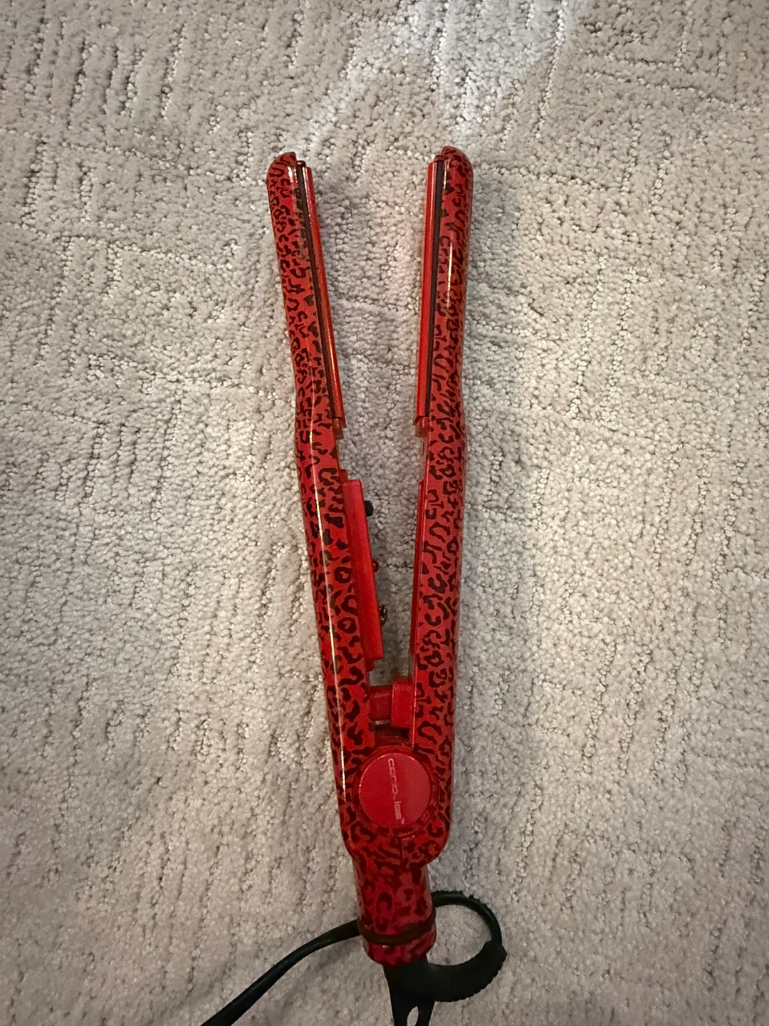Conair Red Leopard Print Mini Straightener