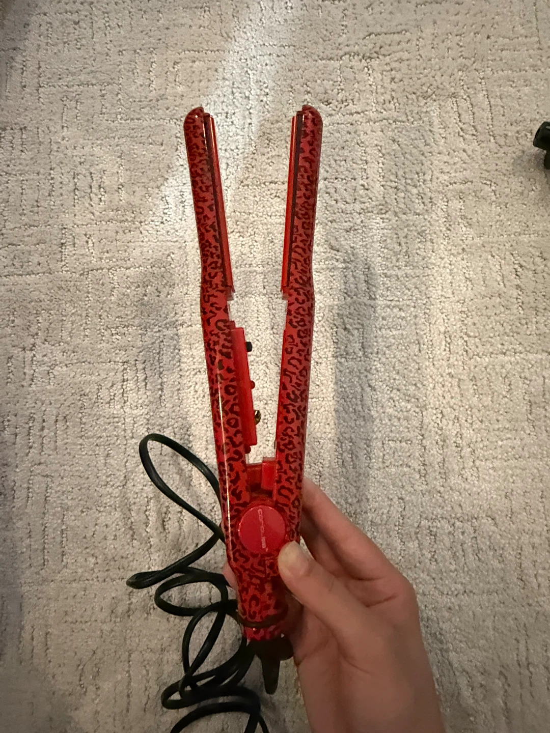 Conair Red Leopard Print Mini Straightener - photo 3