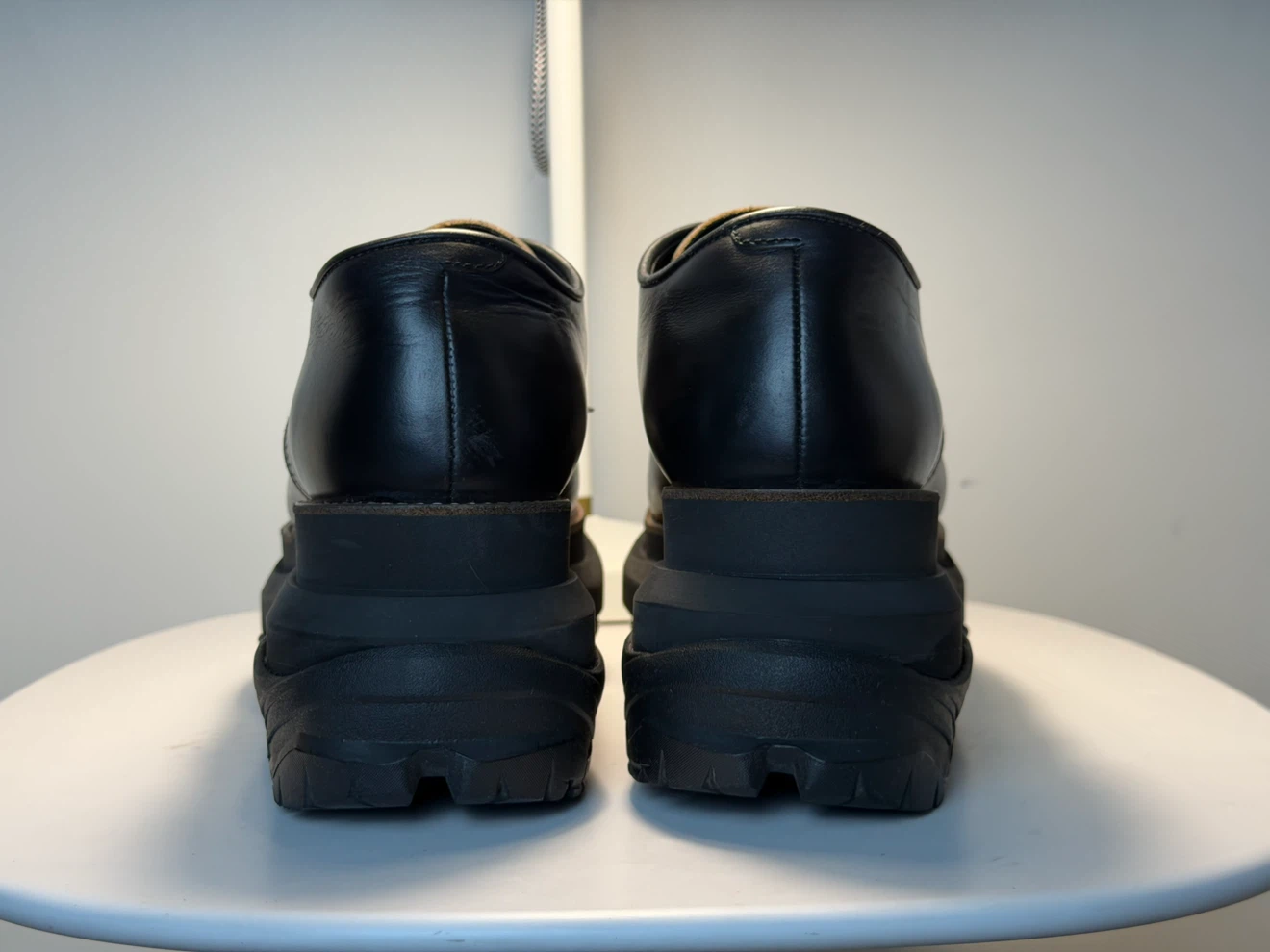 SACAI Black Platform Derby Shoes RUNWWY - photo 5