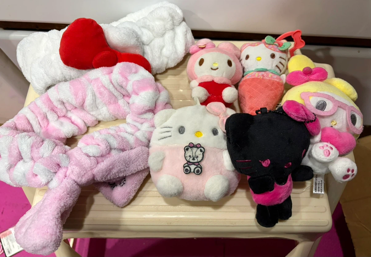 Sanrio Plushies & Headband Bundle