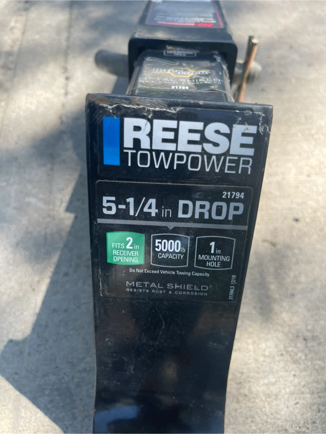 Reese Towpower 5-1/4" Drop Hitch - photo 2