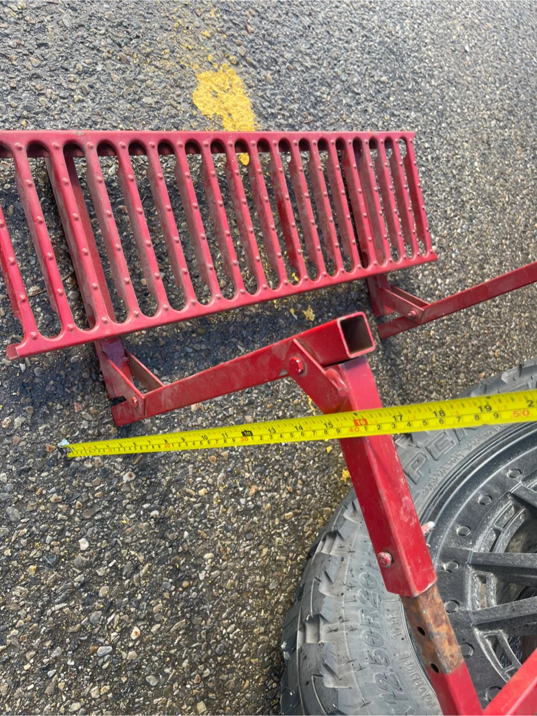 Red Metal Truck Bed Step / Platform - photo 5
