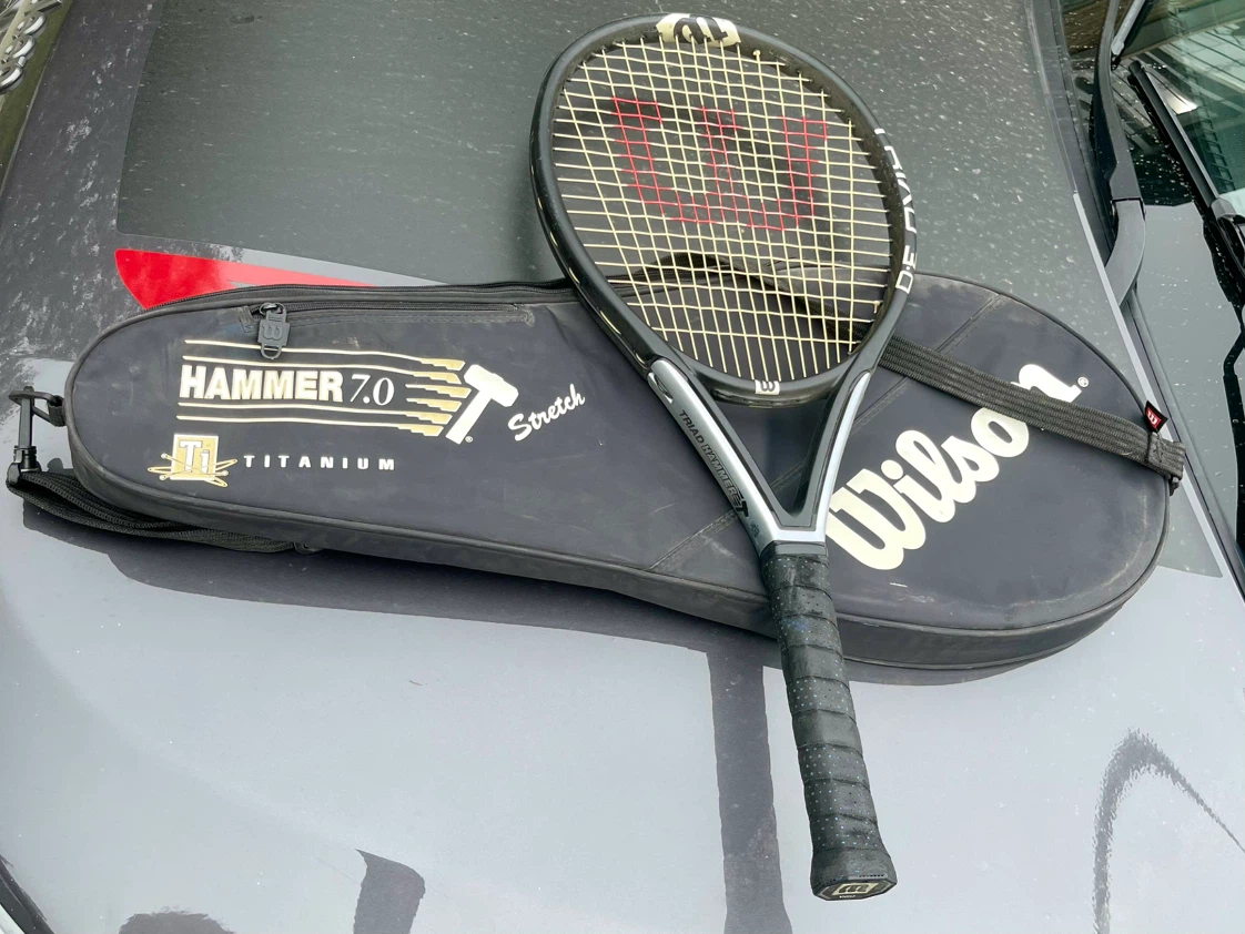 Wilson Triad Hammer 7.0 Stretch Tennis Racquet with Cover