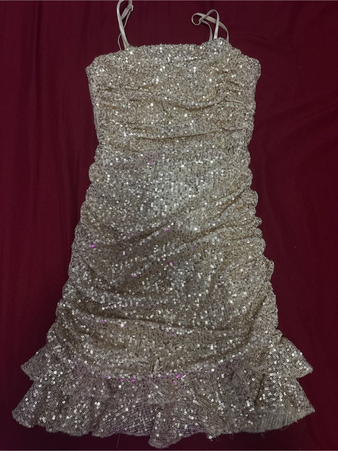 Refuge Sequin Ruched Dress