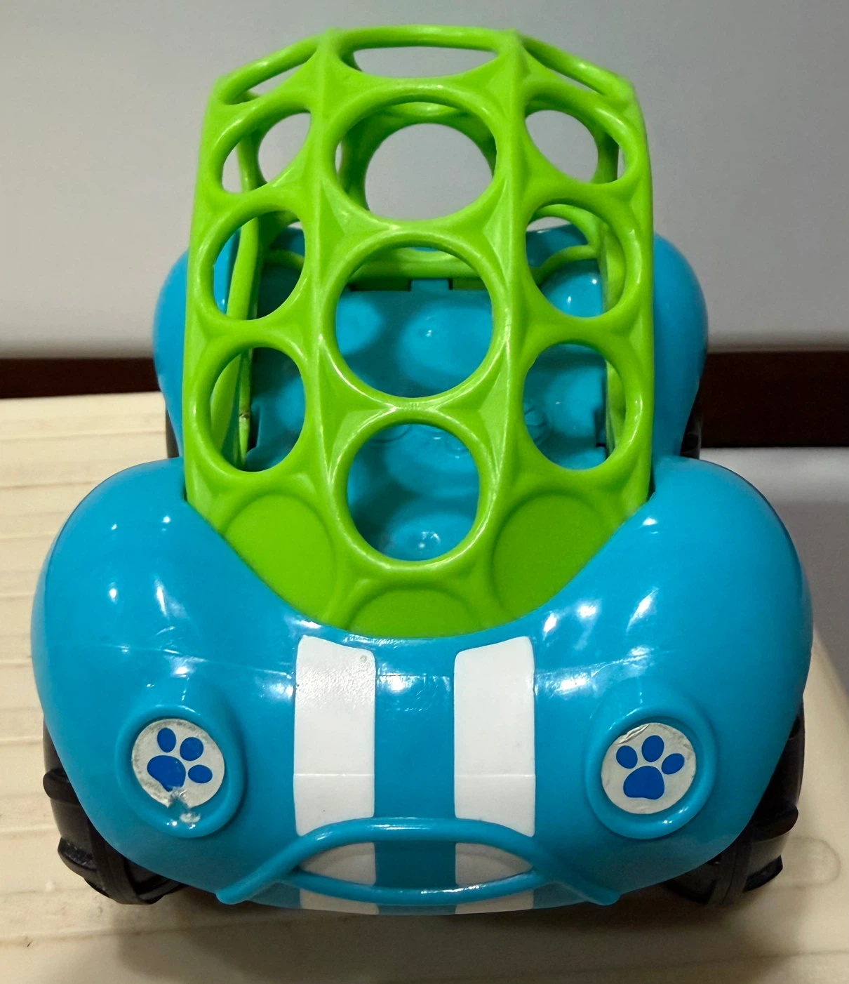 Blue and Green Baby Toy Car