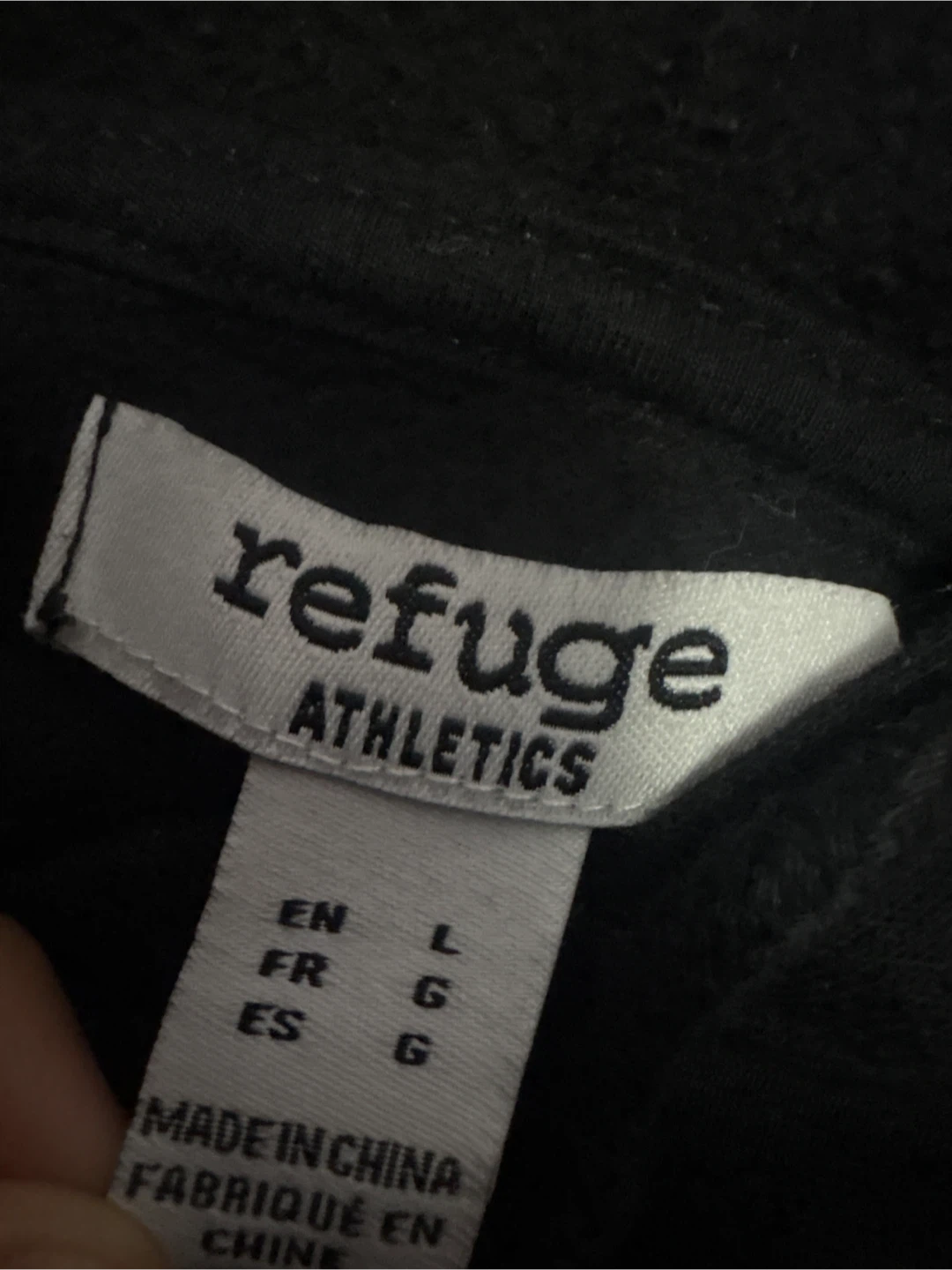 Refuge Athletics Black Zip-Up Hoodie - photo 2