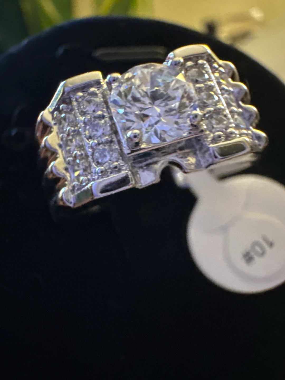 Men's silver Sparkly Ring Size 10 - photo 2