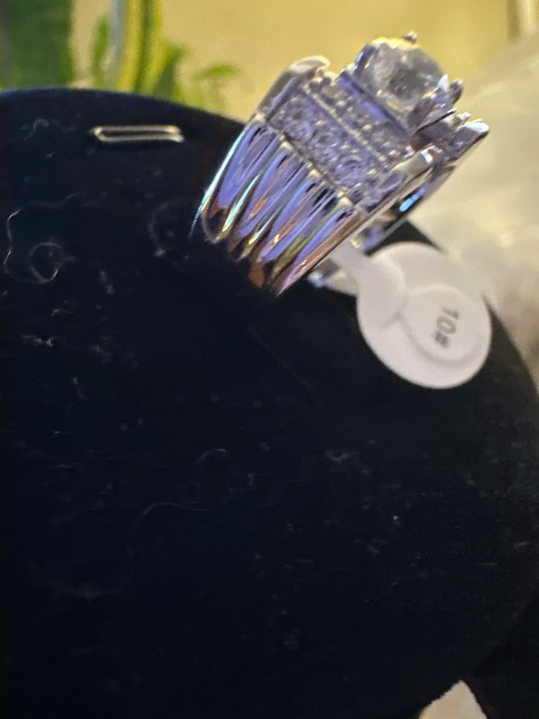Men's silver Sparkly Ring Size 10 - photo 3