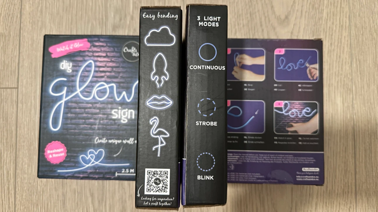 Crafts & Co DIY Glow Sign Kit
