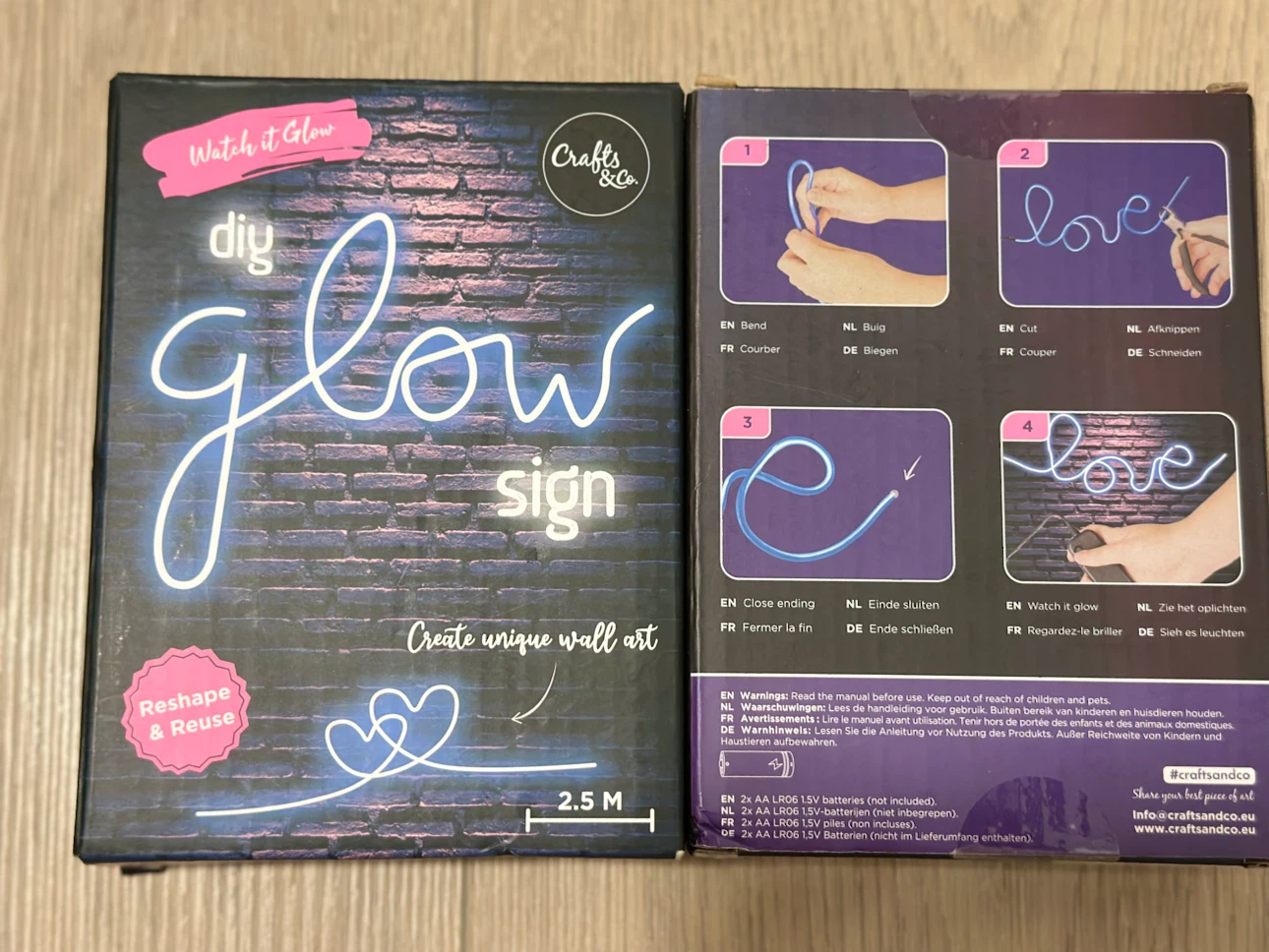 Crafts & Co DIY Glow Sign Kit - photo 2