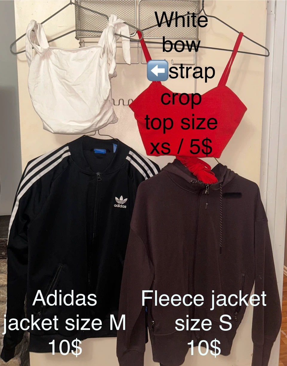 Various woman's tops/jackets/athletic wear