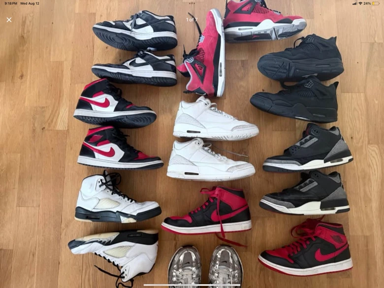 Mixed Lot of Air Jordan Sneakers