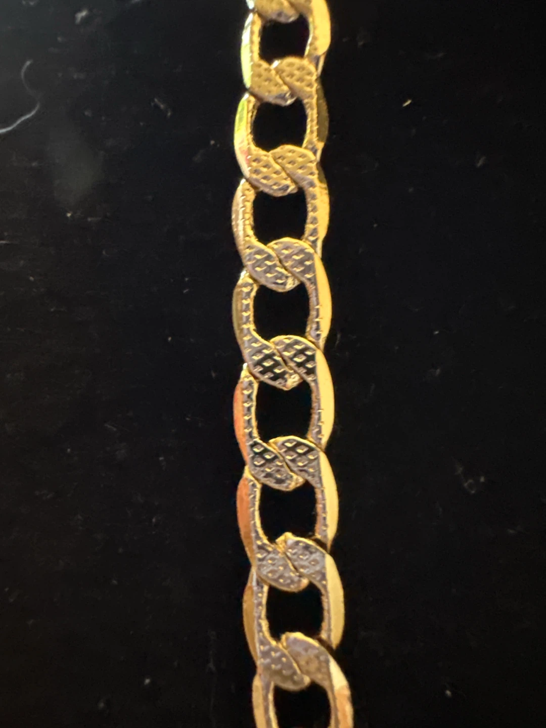 14k Gold Tone laminated Curb Chain Necklace - photo 3