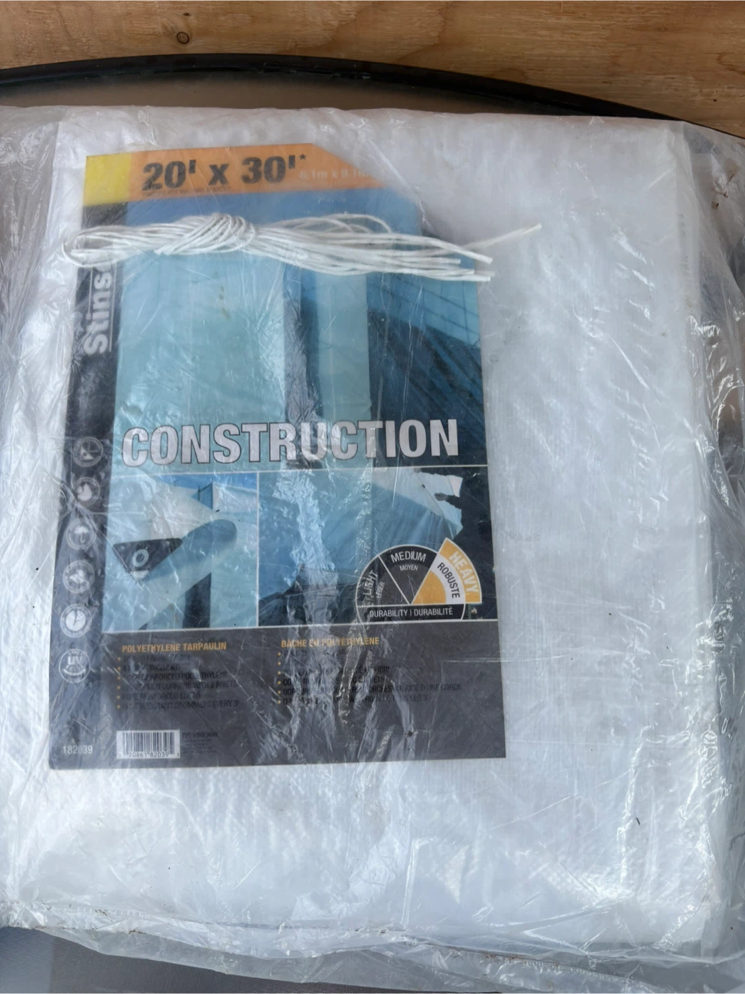 Stins 20' x 30' Construction Polyethylene Tarp