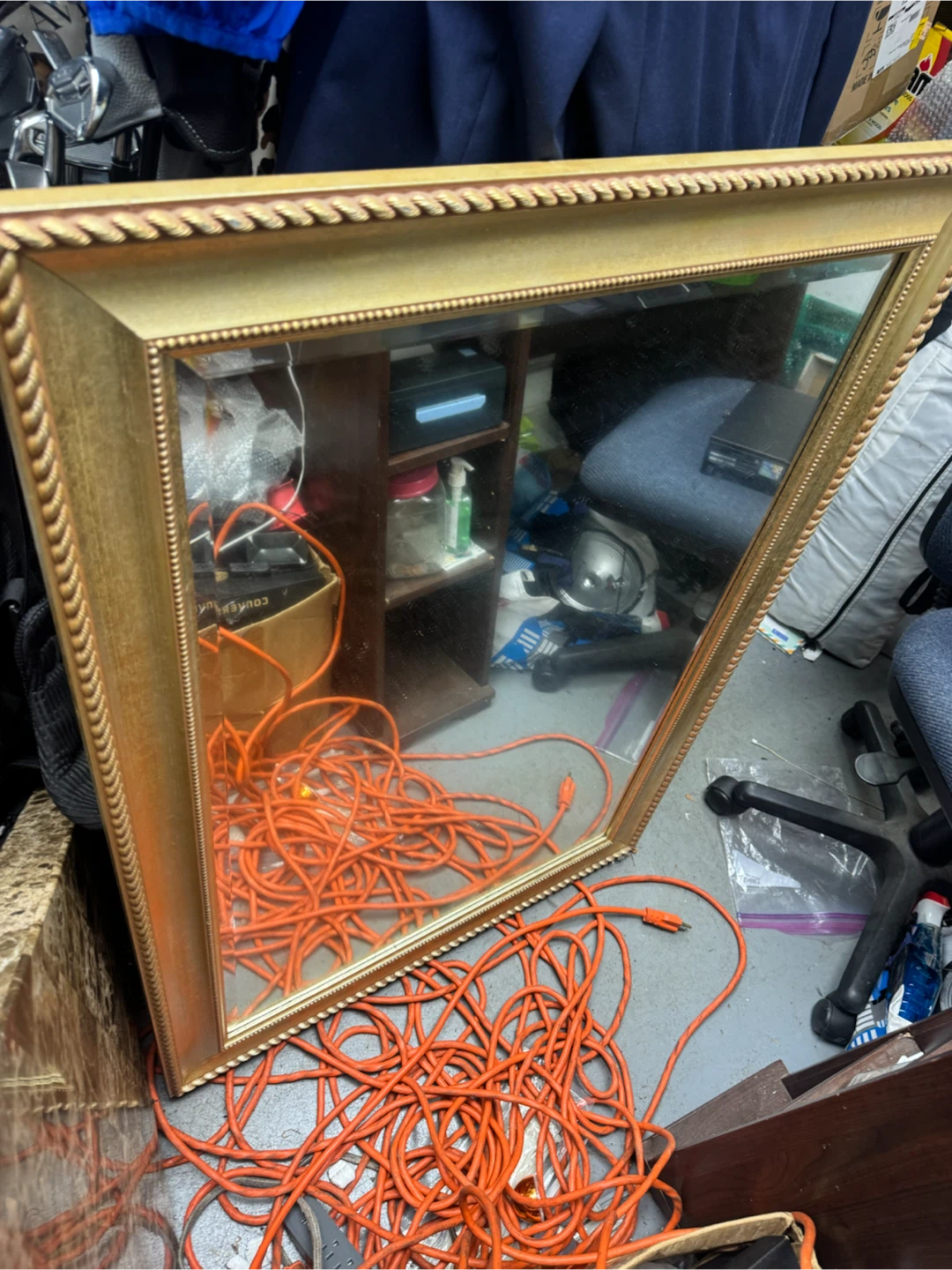 Gold Framed Wall Mirror - photo 3