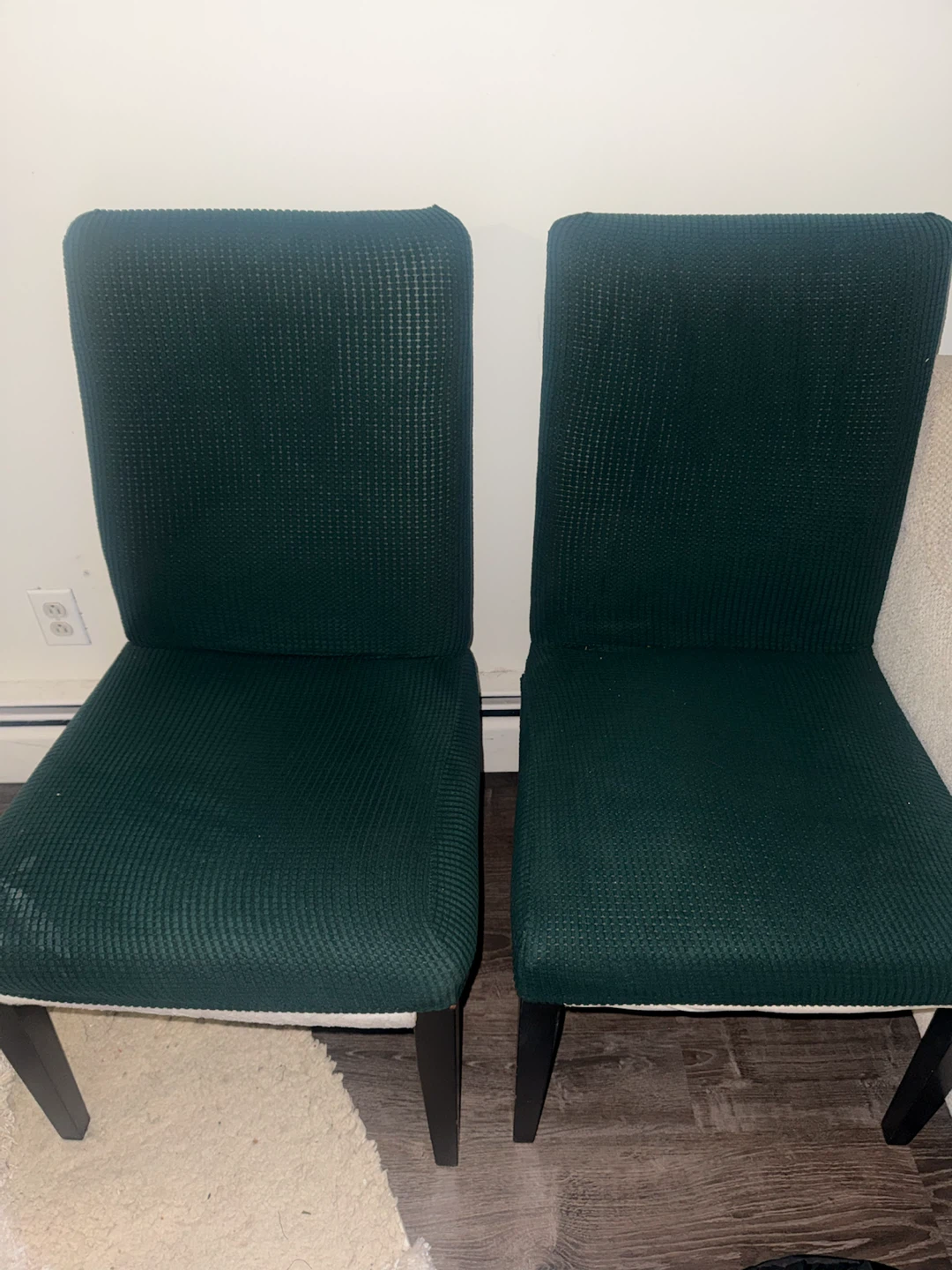 Set of 4 Dark Green Chairs - photo 2
