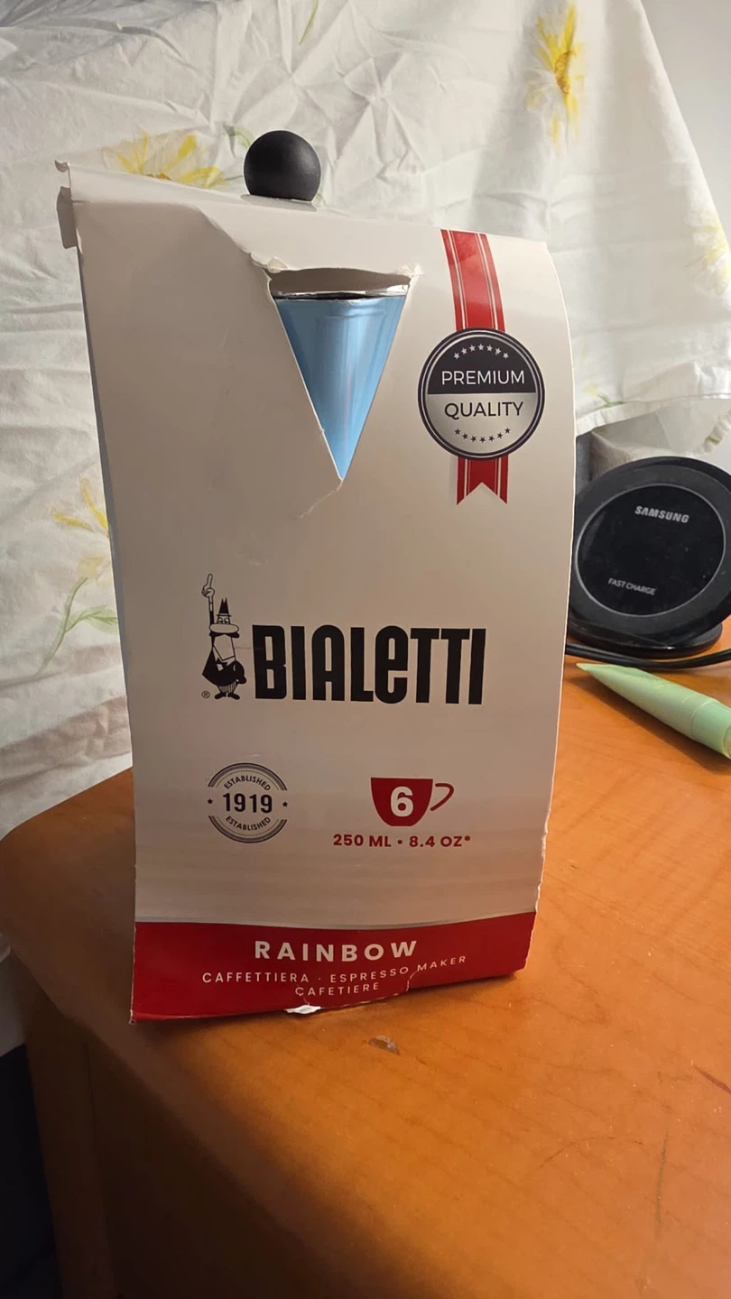 Bialetti Rainbow Moka Pot Espresso Maker - Blue